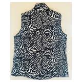 Liz Claiborne Zebra Print Vest