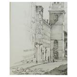 Pencil Print Drawing Titled "Lion VIII" by the Swedish artist Bror Hjorth.