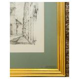 Pencil Print Drawing Titled "Lion VIII" by the Swedish artist Bror Hjorth.