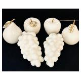 Berdados Portugal Ceramic Fruit Basket with Porcelain Fruit Decor