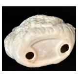 Pair of White Decorative Ceramic Swan Figurines