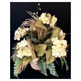 Pretty Petite Ceramic Pot with Faux Florals