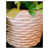 Pretty Petite Ceramic Pot with Faux Florals