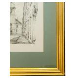 Pencil Print Drawing Titled "Lion VIII" by the Swedish artist Bror Hjorth.