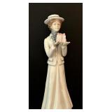 Pretty Porcelain Victorian Woman Figurin