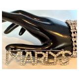 Rhinestone Bracelet, Marlys Pin, and Drop Earrings Set