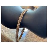 Sterling Silver 925 Tennis Bracelet with Cubic Zirconia, 7 Inches