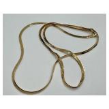 14k Gold Fine Chain Necklace 16 Inch