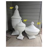 Hobnail Inspired Resin Outdoor Planters