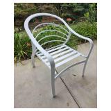 Cast Aluminum Café Patio Set Fresh White Powder Coat