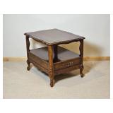French Provincial Single Drawer Side Table