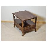 French Provincial Single Drawer Side Table