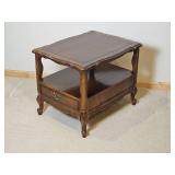 French Provincial Single Drawer Side Table