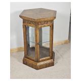 Hexagonal Curio Side Table from Drexel