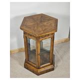 Hexagonal Curio Side Table from Drexel