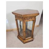 Hexagonal Curio Side Table from Drexel