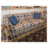 Cozy Plaid Traditional Sofa B