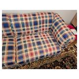Cozy Plaid Traditional Sofa B