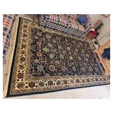 Black Traditional Karastan Style Oriental Area Rug