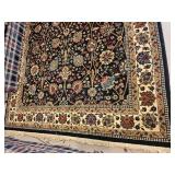 Black Traditional Karastan Style Oriental Area Rug