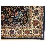 Black Traditional Karastan Style Oriental Area Rug