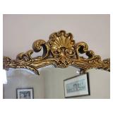 Stunning Gilt French Provencial Mirror with Scalloped Detail