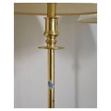Polished Brass Barley Twist Floor Lamp Pair