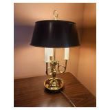 Polished Brass Bouillotte Desk Lamp