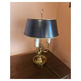 Polished Brass Bouillotte Desk Lamp