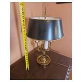 Polished Brass Bouillotte Desk Lamp