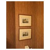 Italian Architectural Prints (Tempel Vista, Roman Forum)