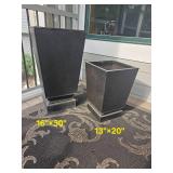 Modern Contemporary Steel Outdoor Planters