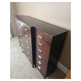 Stickley Furniture Metropolitan Chest of Drawers featuring Brushed Finish Pulls & Two Recessed Side Chests