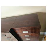 Stickley Furniture Metropolitan Chest of Drawers featuring Brushed Finish Pulls & Two Recessed Side Chests