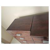 Stickley Furniture Metropolitan Chest of Drawers featuring Brushed Finish Pulls & Two Recessed Side Chests