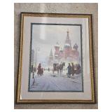 Cathedral of St. Basil Numbered & Singed Print by Gerald Harvey Jones
