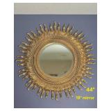 Stunning Sunburst Gilt Mental Mirror