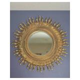 Stunning Sunburst Gilt Mental Mirror