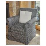 Ethan Allen Garlund Upholstered Rolled Armchair