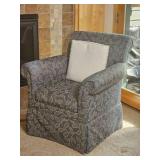 Ethan Allen Garlund Upholstered Rolled Armchair