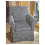 Ethan Allen Garlund Upholstered Rolled Armchair