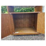 Mid Century Modern Bar Cabinet on Casters