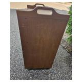 Mid Century Modern Bar Cabinet on Casters