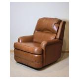 Barcalounger Tobacco Leather Recliner Chair