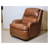 Barcalounger Tobacco Leather Recliner Chair
