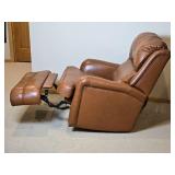 Barcalounger Tobacco Leather Recliner Chair