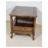 Vintage French Provencial Single Drawer Side Table