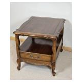 Vintage French Provencial Single Drawer Side Table