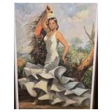Spain Gran Festival Travel Poster Framed