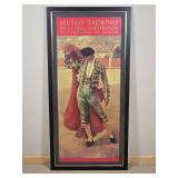 Spain Museo Taurino Travel Poster Framed
